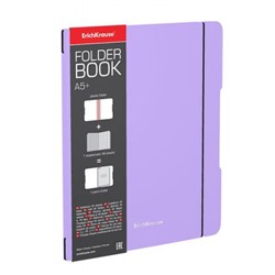 Тетрадь 48л клетка пластиковая обложка съемная 51392 "FolderBook Pastel" фиолетовая Erich Krause