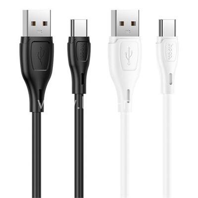 USB кабель для USB Type-C 1.0м HOCO X61 силиконовый (черный) 3.0A