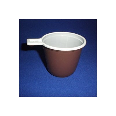 Чашка кофейная 200мл коричнево-белая Бийск (1200/75)
