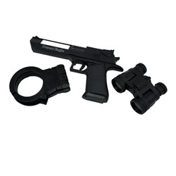 Набор Полицейского (пистолет + бинокль + наручники) 21*15см / пакет 091F