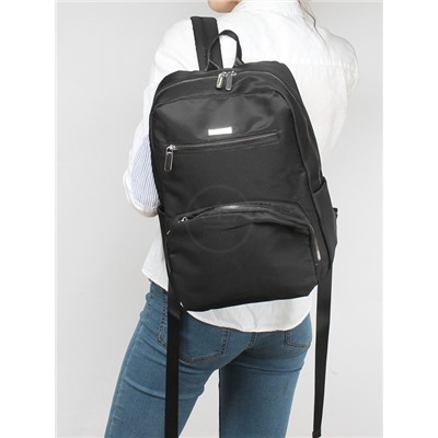 Рюкзак жен текстиль GF-6906,  1отд,  5внеш,  2внут/карм,  черный 256280