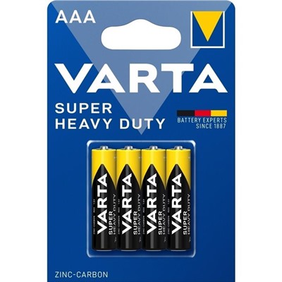 Батарейка  Varta Superlife LR03 AAA (мизинчик)  4шт. блистер (Германия)