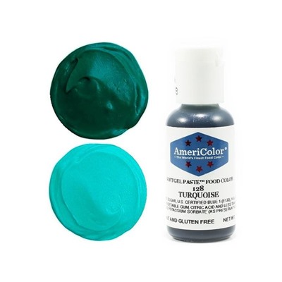 Гелевая краска #128 Americolor Turquoise «Бирюзовый» 21 гр