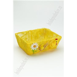 Пасхальный декор "Корзинка" 20*16 см (SF-5031) желтый