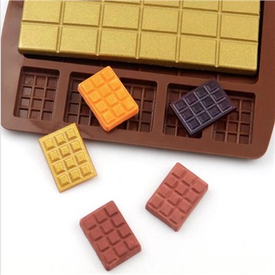 Форма силиконовая для шоколада «Плитка микс 6 в 1»