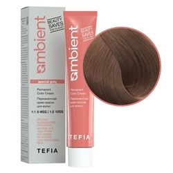 TEFIA Ambient 9.310 Перманентная крем-краска для волос / Очень светлый блондин золотисто-пепельный для седых волос, 60 мл