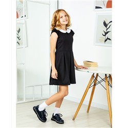 Черное школьное платье для девочки 79931-ДШ20