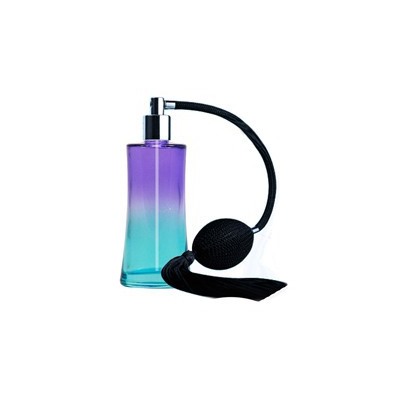 Ирис (50 мл) голубой + груша-пульверизатор с кисточкой (серебро)