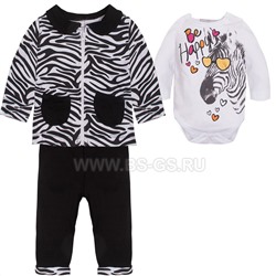 Комплект Donino Zebra с кофточкой для малышки