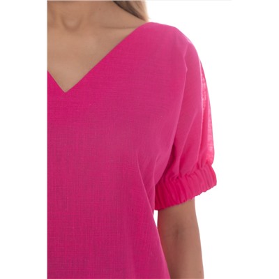 Блузка розовая с асимметричным низом