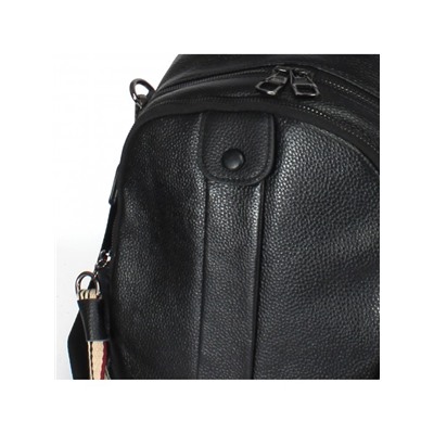 Рюкзак жен натуральная кожа OPI-8082,  2отд,  3внутр+4внеш/карм,  черный 238936