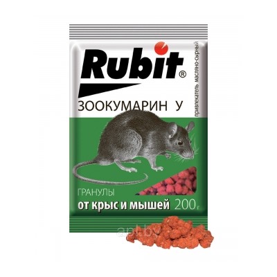 Рубит Зоокумарин + гранулы 200г У сырный (ЛЕТТО) /35   43820