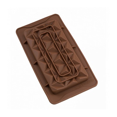 Форма силиконовая для шоколада "Калейдоскоп" 19*10см