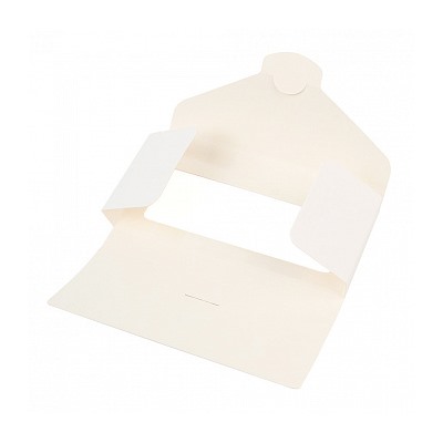 Коробка - конверт под шоколадку, белая, с окном 17*8*1,5 см