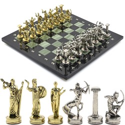 Шахматы подарочные с металлическими фигурами "Лучники", 300*300мм