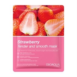 Тканевая маска для лица Bioaqua Strawberry Facial Mask с экстрактом клубники