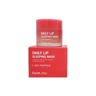 Ночная маска для губ FarmStay Daily Lip Red Propolis  Sleeping Mask 20g