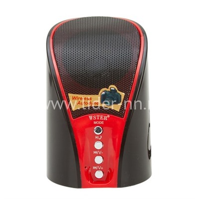 Колонка WS-133 Bluetooth/USB/MicroSD/FM (цвет в ассортименте)