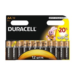 Батарейки Duracell Коробка Мезинчик 12 шт D-S2