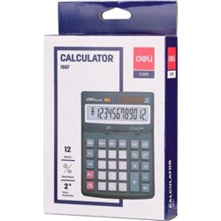Калькулятор 12 разрядов Core E1507 171х125х32 мм (495437) Deli