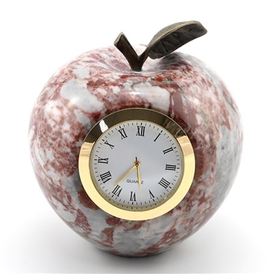 Часы яблоко из креноида, 90*90*100мм