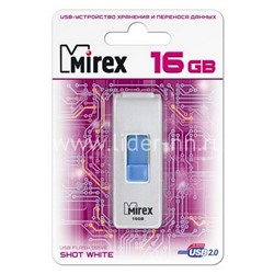 USB Flash 16GB Mirex SHOT WHITE