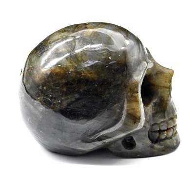 Резной череп из лабрадора  97*70*74мм, 732г