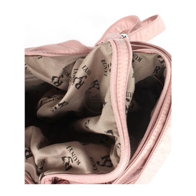 Сумка женская искусственная кожа Guecca-1665 (рюкзак),  2отд,  розовый 254724