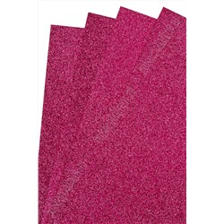 Фоамиран глиттерный 2 мм, 40*60 см Premium (10 листов) SF-3010, розовый №1