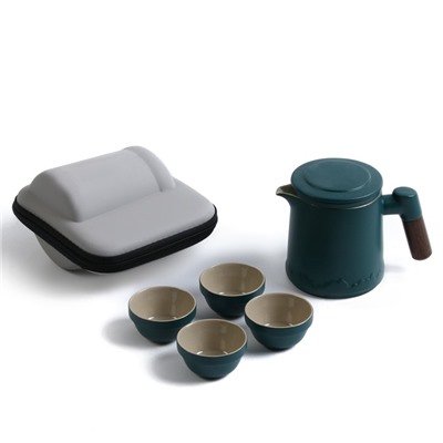 Набор для чайной церемонии 5 предметов на 4 персоны: чашка 45 мл, чайник 400 мл