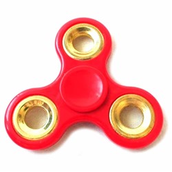 Антистресс Hand Spinner Спиннер 8см красный с золотыми вставками SH 999388