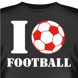 Футболка "I love football"