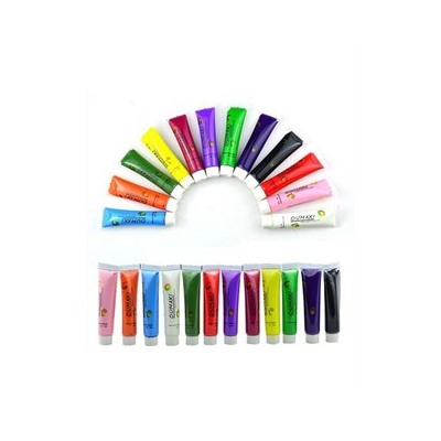 Набор акриловых красок для дизайна ногтей в тюбике 12 шт.