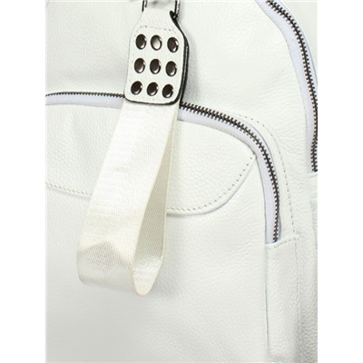 Рюкзак жен натуральная кожа GU 163-7627,  1отд,  4невш+5внут карм,  белый 255019