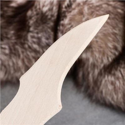Сувенирное деревянное оружие "Нож", 24 см, массив бука