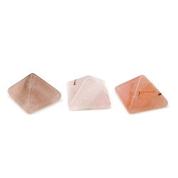 Пирамидка мини из розового кварца 14*14*9мм