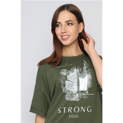 Платье Strong, хаки