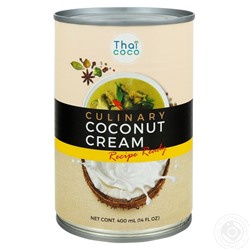 Culinary COCONUT CREAM, Thai Coco (Кокосовый крем, Таи Коко), 400 мл.