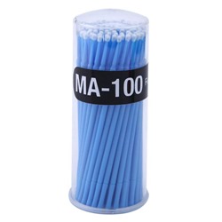 Kristaller Микробраши одноразовые для нанесения растворов / MA-100 Regular, синий, 100 шт
