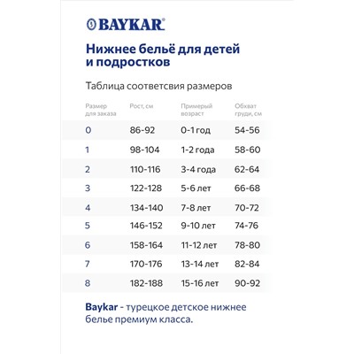 Трусы хлопковые для мальчика Baykar