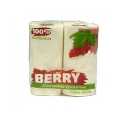 Полотенце бумажное Berry Classic 2-слойное 2 рулона (ПАКЕТ ЖЕЛТЫЙ) (14)