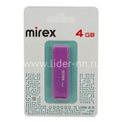 USB Flash 4GB Mirex LINE VIOLET
