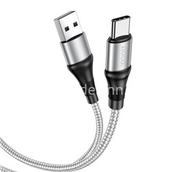 USB кабель для USB Type-C 1.0м HOCO X50 (серый) 3.0A