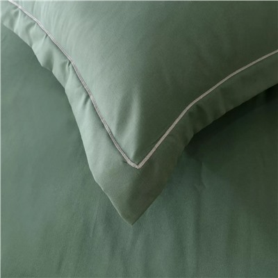Комплект постельного белья Однотонный Сатин с Одеялом (простынь на резинке) FBR010