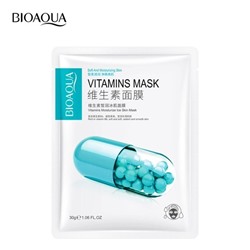 SALE!Bioaqua, Витаминная маска для лица, восстановление, 30 гр.