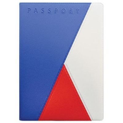 Обложка для паспорта ПВХ Трио голубая 2203.ТР-117 ДПС