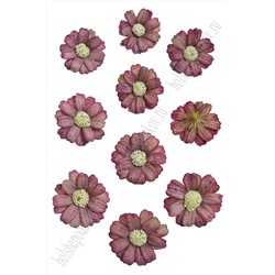 Головки цветов "Ромашки" 4,5 см (100 шт) SF-2092, бургунди №6
