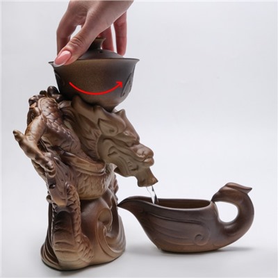 Набор для чайной церемонии 10 в 1 "Дракон", на 8 персон, чашка 180 мл