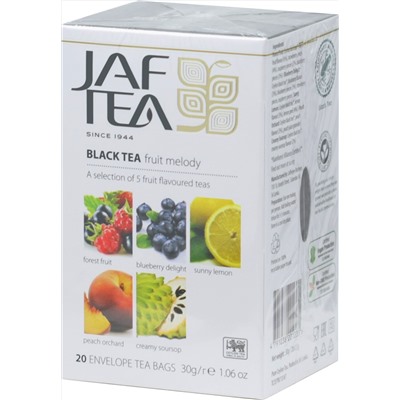 JAF TEA. Черный. Fruit Melody 30 гр. карт.пачка, 20 пак.