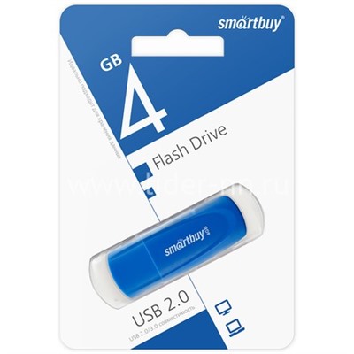 USB Flash 4GB SmartBuy Scout синий 2.0